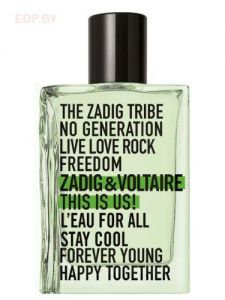 Zadig & Voltaire - This is Us! L'Eau for All 50 ml туалетная вода, тестер