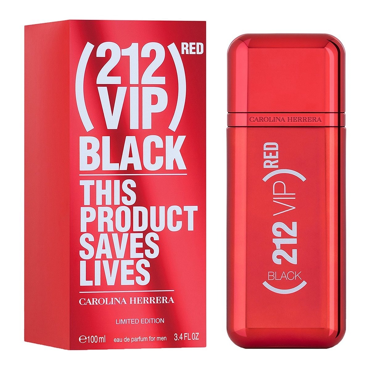 Carolina Herrera 212 Vip Black Red, 100 мл, парфюмерная вода, тестер
