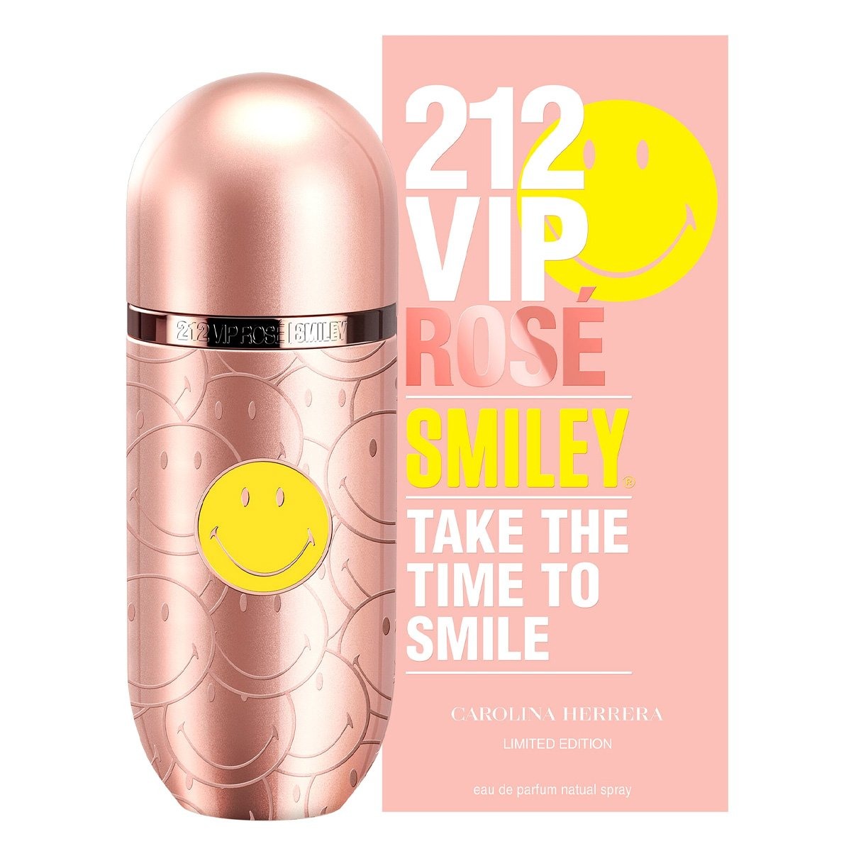 Carolina Herrera 212 Vip Rose Smiley, 80 мл, парфюмерная вода