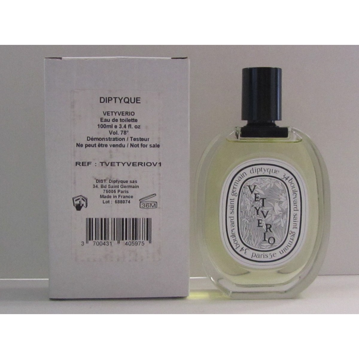 Diptyque Vetyverio, 100 мл, туалетная вода, тестер